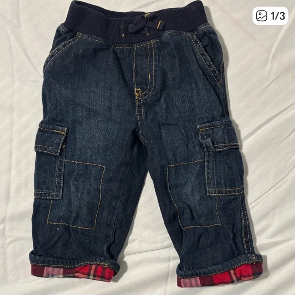 Gymboree Dark Blue Kids Cargo Jeans